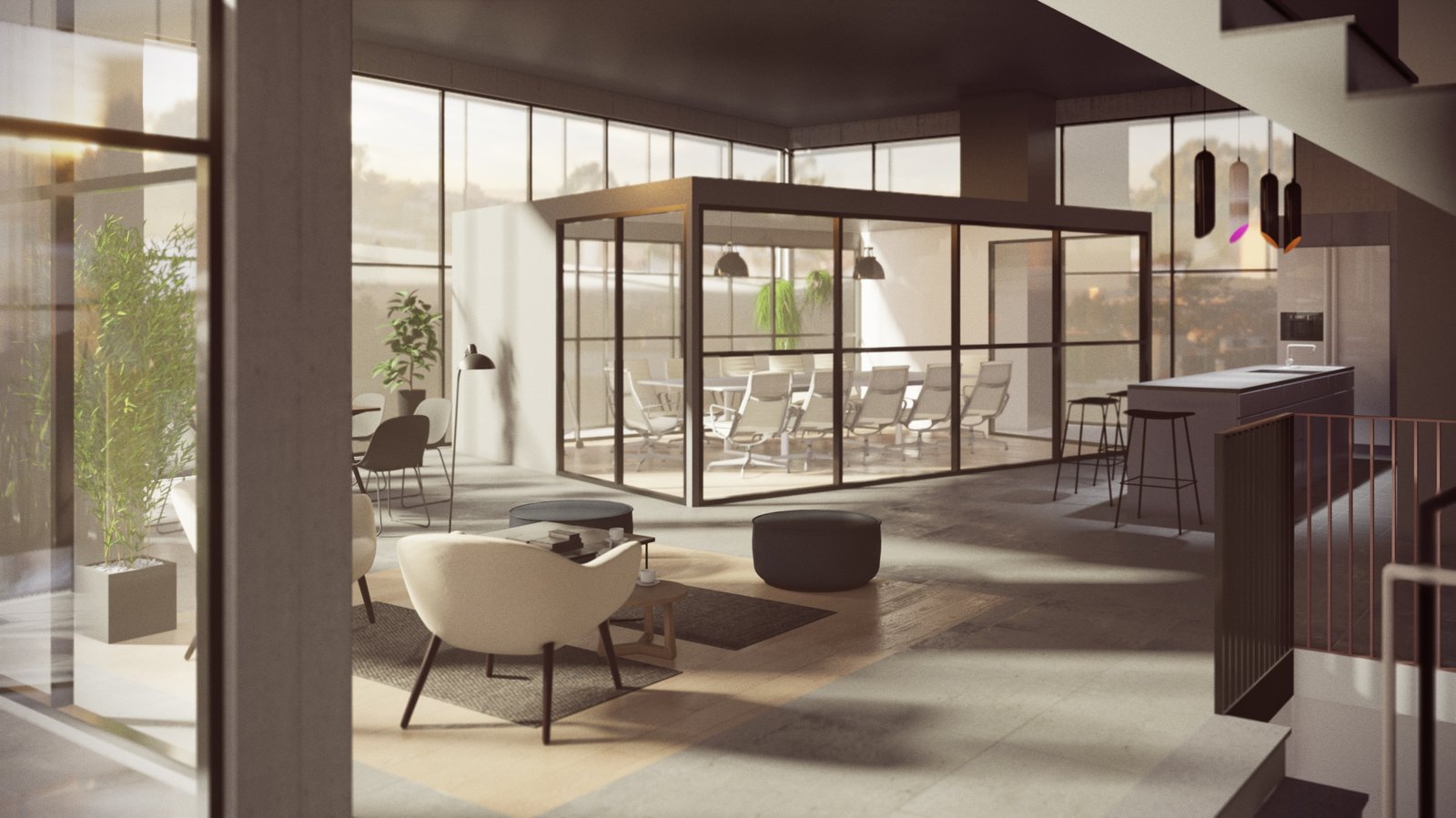 Archilogic real-time viewport — flat shading